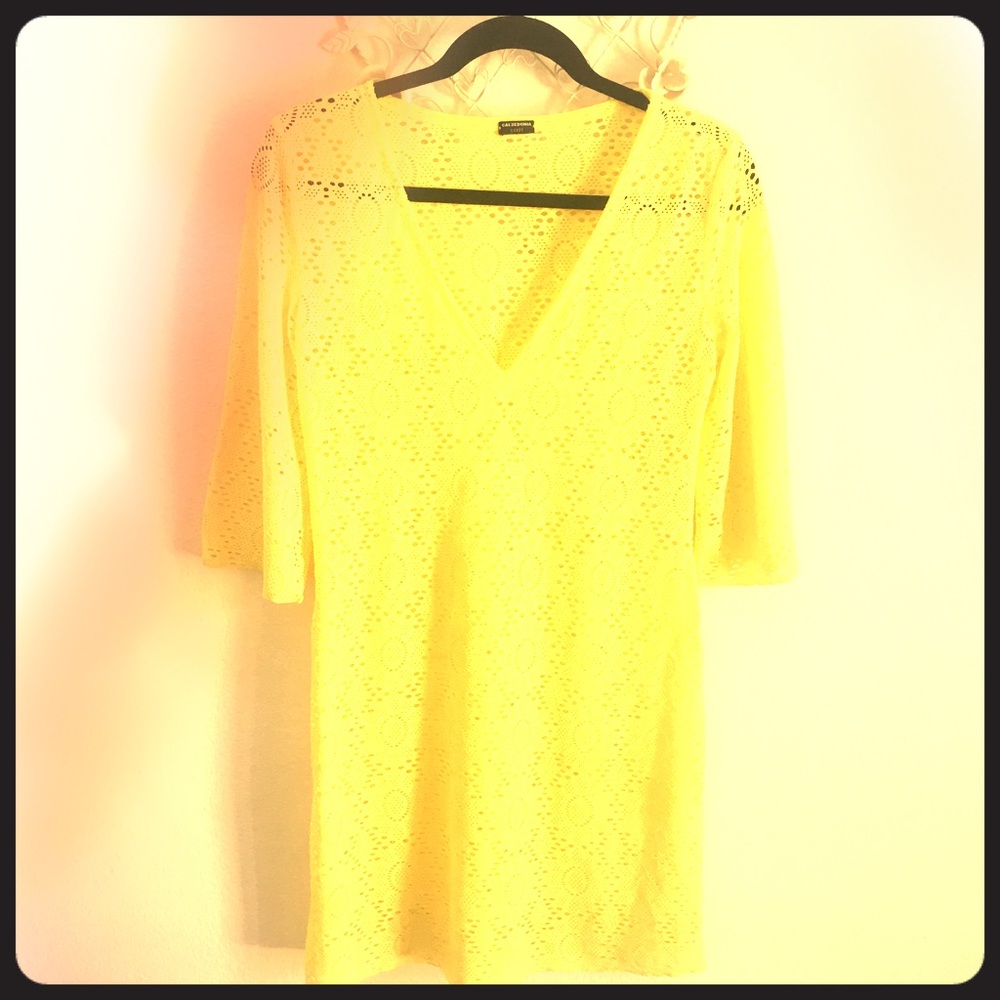Beach cover up mini dress